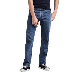 Levis Mens Blue Wash Classic Fit Denim Jeans